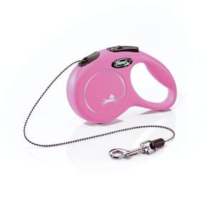Coleira retrátil para cães FLEXI Novo cordão clássico para cães X-Small