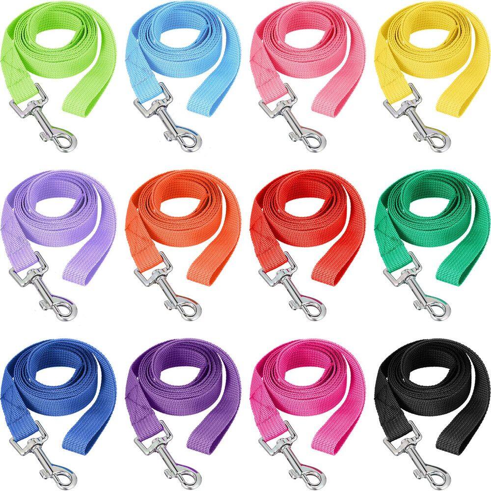 Coleira para cães Hillban Nylon, 12 peças de 1,5 m para cães pequenos e médios