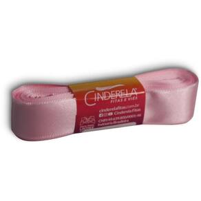 Fita De Cetim 22Mm Com 10 Metros Rosa