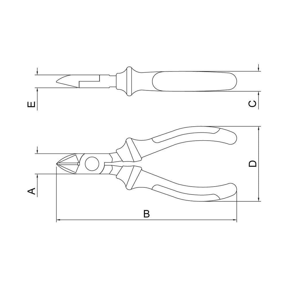 Alicate Corte Diagonal Isolado V 6" Tramontina Pro