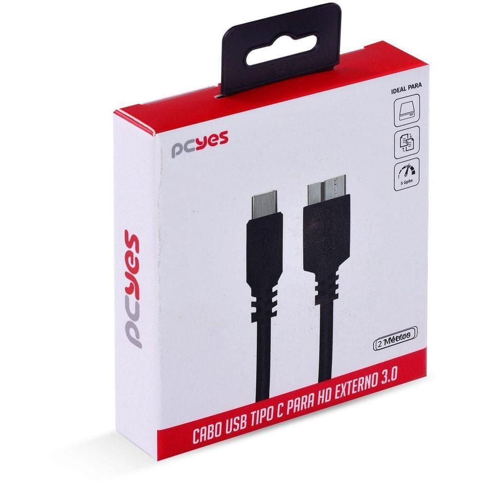 Cabo Usb Tipo C Para Micro Usb B 1m Preto - P3ucmbp-1
