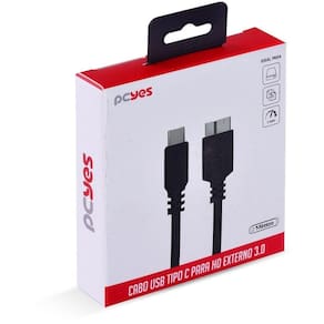 Cabo Usb Tipo C Para Micro Usb B 1m Preto - P3ucmbp-1