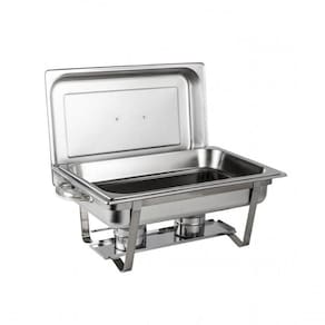 Rechaud Banho Maria Aço Inox 9 L Com Fogareiro Brasinox