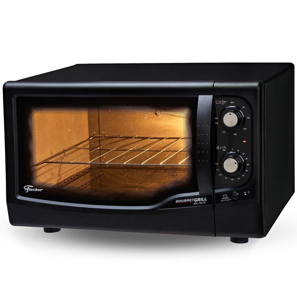 Forno Elétrico Gourmet Grill Autolimpante 44 Litros Fischer Preto 110V
