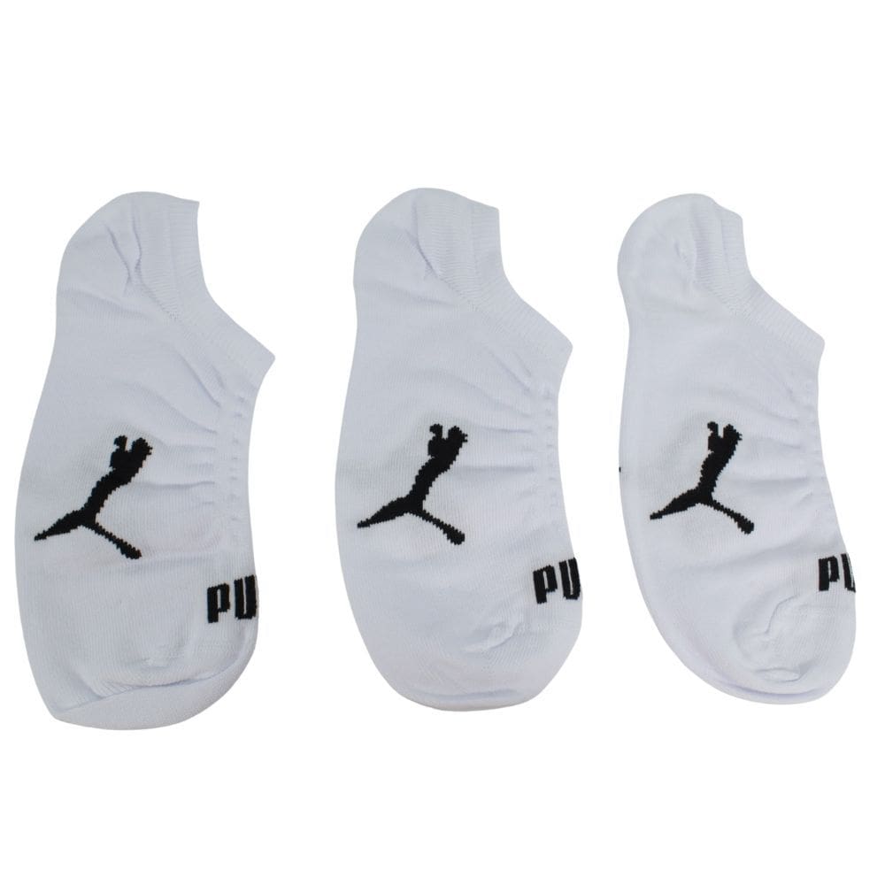 Kit Meia Sapatilha Invisível Puma 2745.001.2.999 Três Meias Brancas