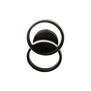Plafon Taschibra Village Circle Led Bivolt Preto 3000k Luz Amarela 15050998