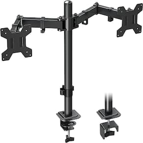 Suporte 2 Monitor Duplo Braco Articulado 10 A 32 Polegadas Mesa Giratorio Bancada
