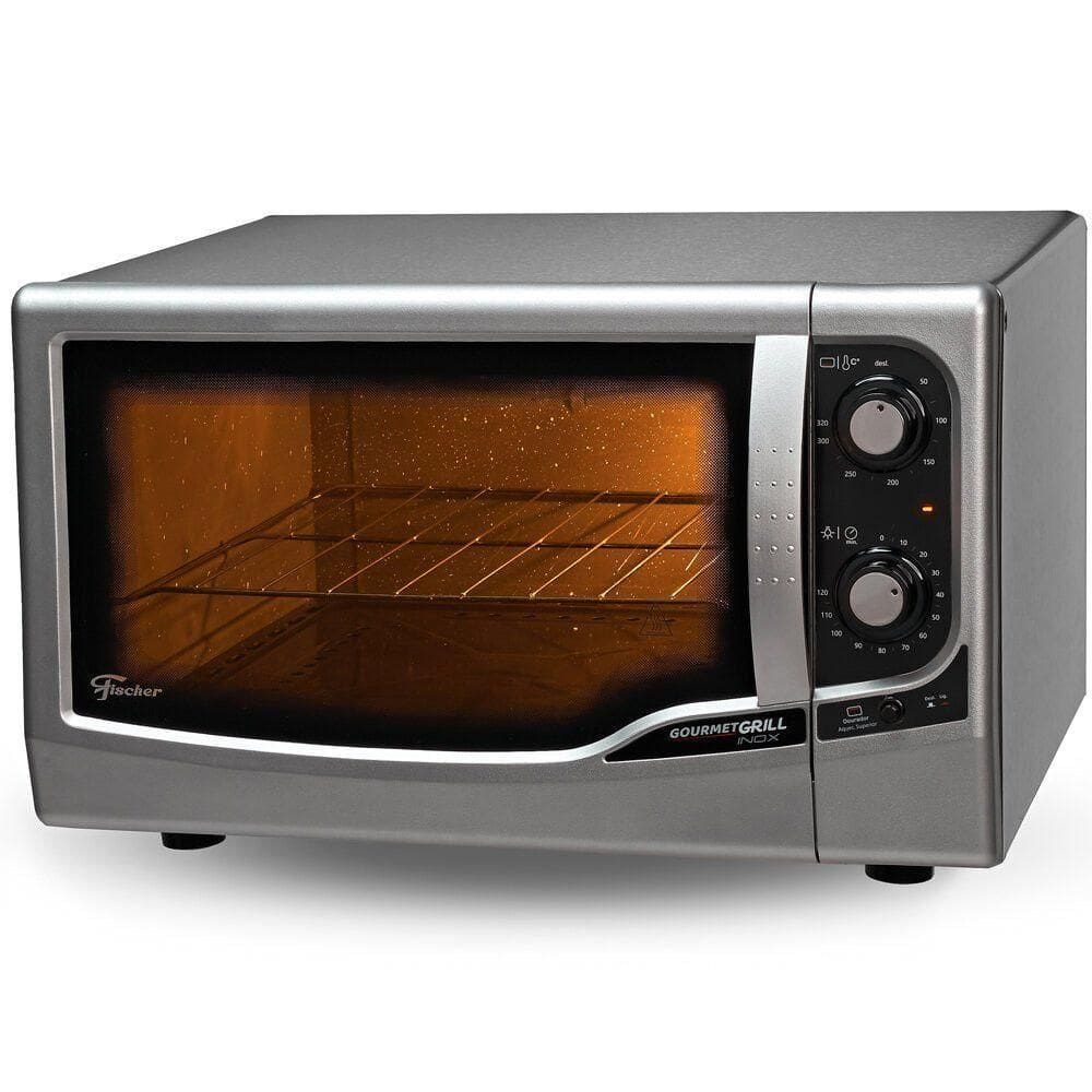 Forno Elétrico Gourmet Grill Autolimpante 44 Litros Fischer Inox 220V