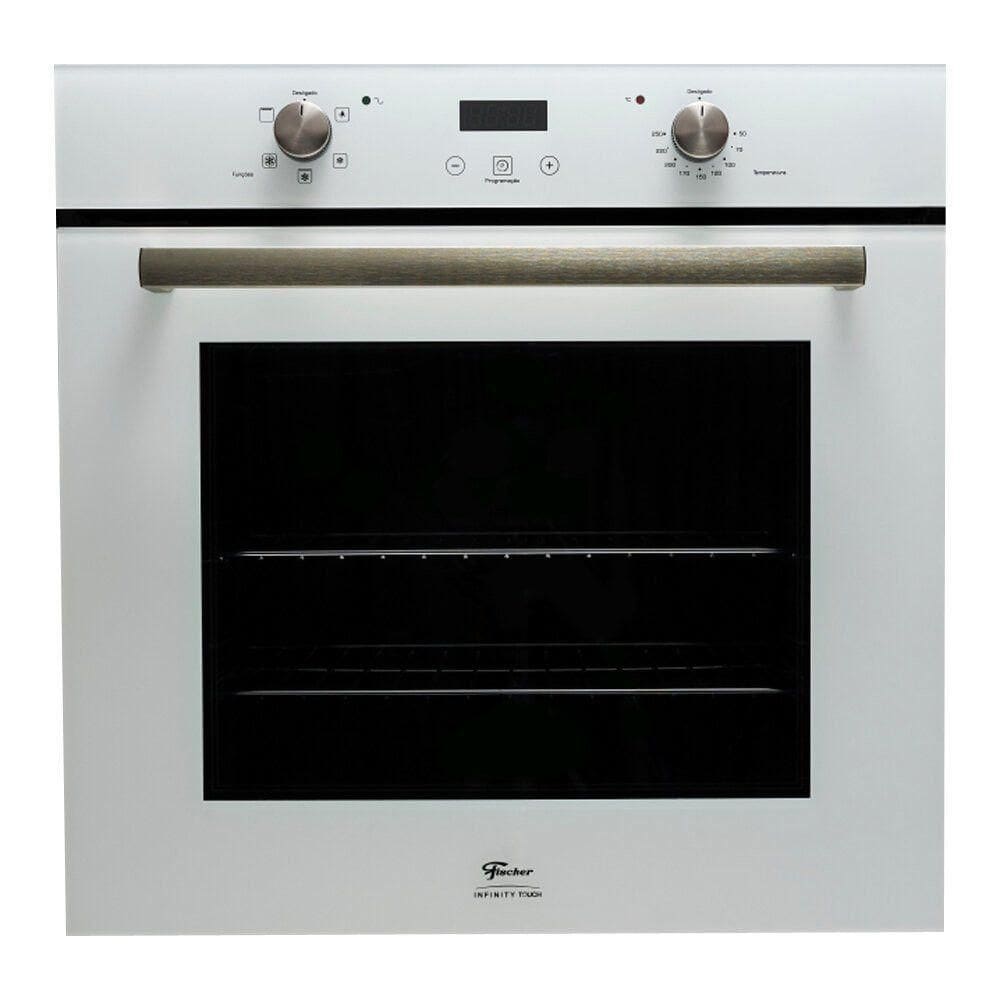Forno Elétrico De Embutir Infinity 82 Litros Touch Fischer Branco 220V