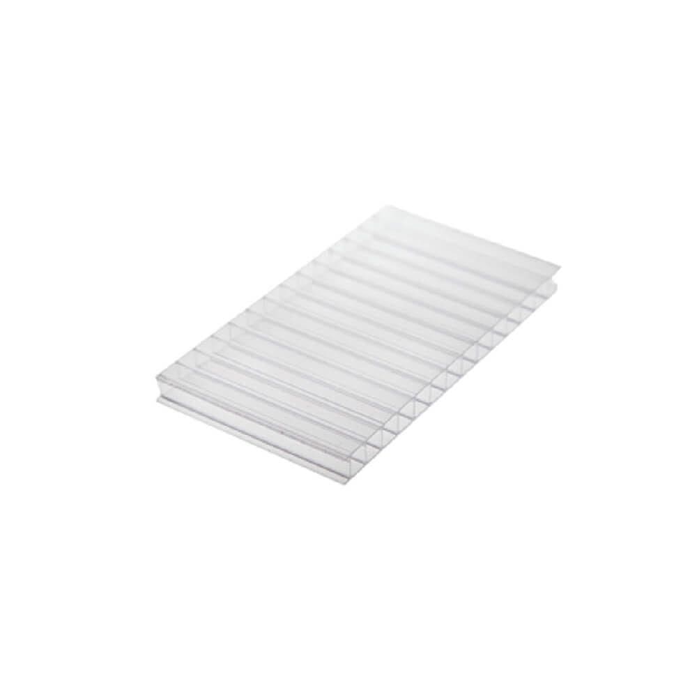 Chapa De Policarbonato Alveolar Cristal 6mm - 2,10m X 6,00m - Polygal
