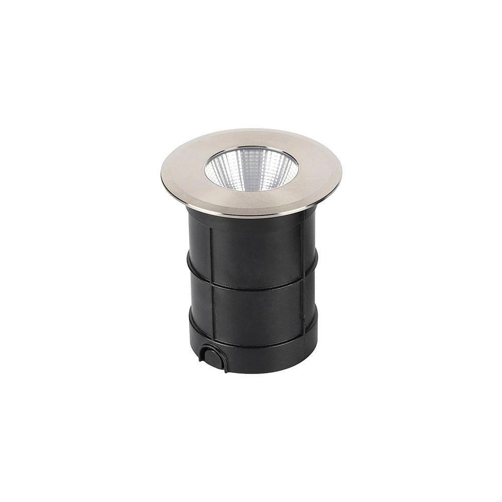 Embutido De Solo Led Taschibra Thin 3w Bivolt Prata 3000k Luz Amarela 15090369