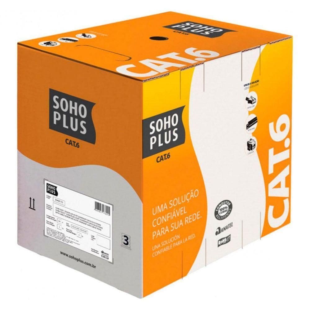 Cabo Lan U/utp 24awg Cmx 305m Verm 23400207