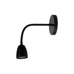 Arandela Taschibra Articulável Led Mr16 Bivolt Preto 3000k Luz Amarela 15060094