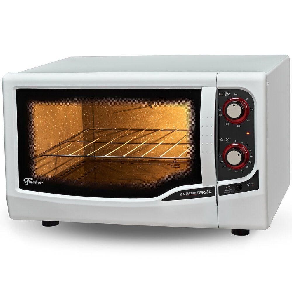 Forno Elétrico Gourmet Grill Autolimpante 44 Litros Fischer Branco 110V