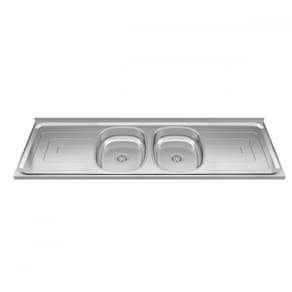 Bacia Inox Com 2 Cubas 1,60x0,53 Duranox Inox