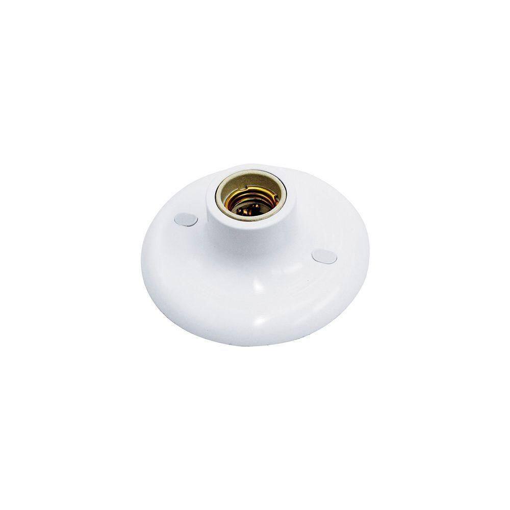 Plafon Taschibra Porcelana E27 Bivolt Branco 02080009-01