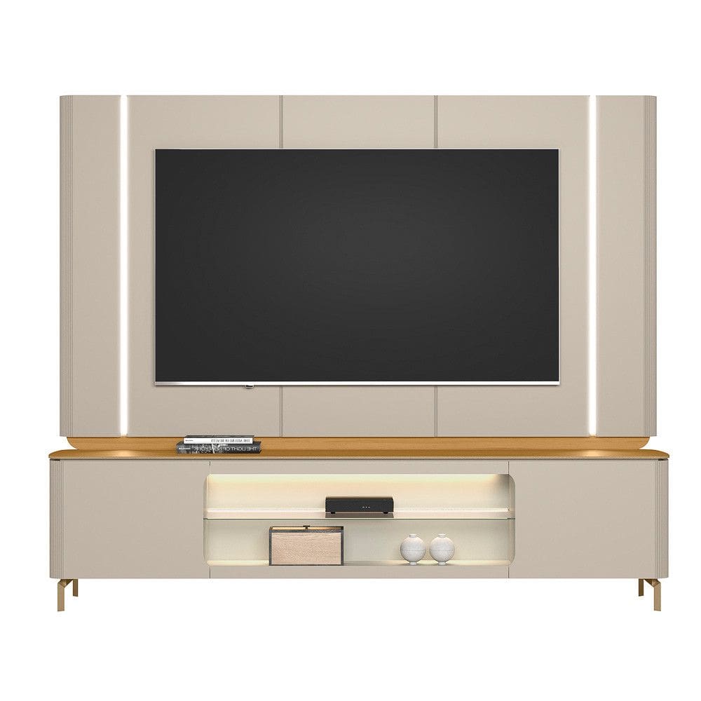 Rack e Painel com Led Santorini TV 75 polegadas Linea Brasil