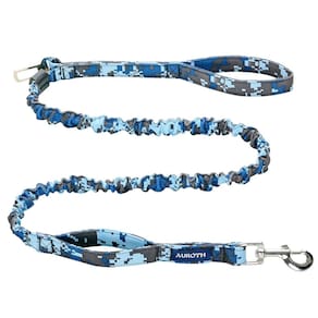 Coleira de cachorro AUROTH Heavy Duty Bungee Nylon para cães grandes, azul
