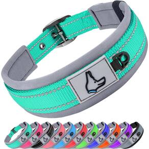 Coleira de cachorro Joytale acolchoada de neoprene ajustável para cães grandes