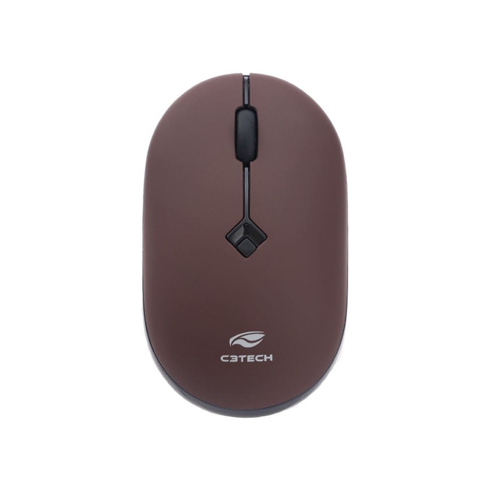 Mouse Sem Fio C3Tech M-W60RD USB Nano Ambidestro - Vermelho