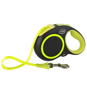 Coleira retrátil para cães Fida Reflective 5m para cães médios/grandes