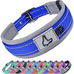 Coleira de cachorro Joytale acolchoada de neoprene ajustável para cães grandes