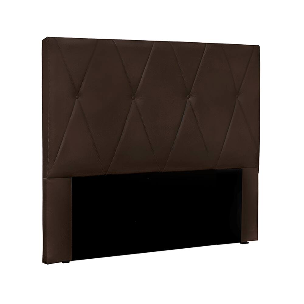 Cabeceira King 195cm Ancona Suede Café - Lucadi Home