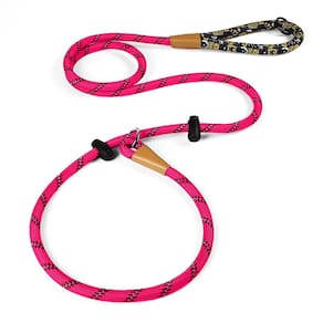 Coleira para cães Slip Lead Lynxking, refletiva, rosa resistente
