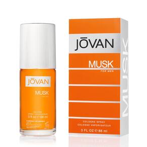 Perfume Jovan Musk Eau de Cologne 90mL para homens, fórmula vegana