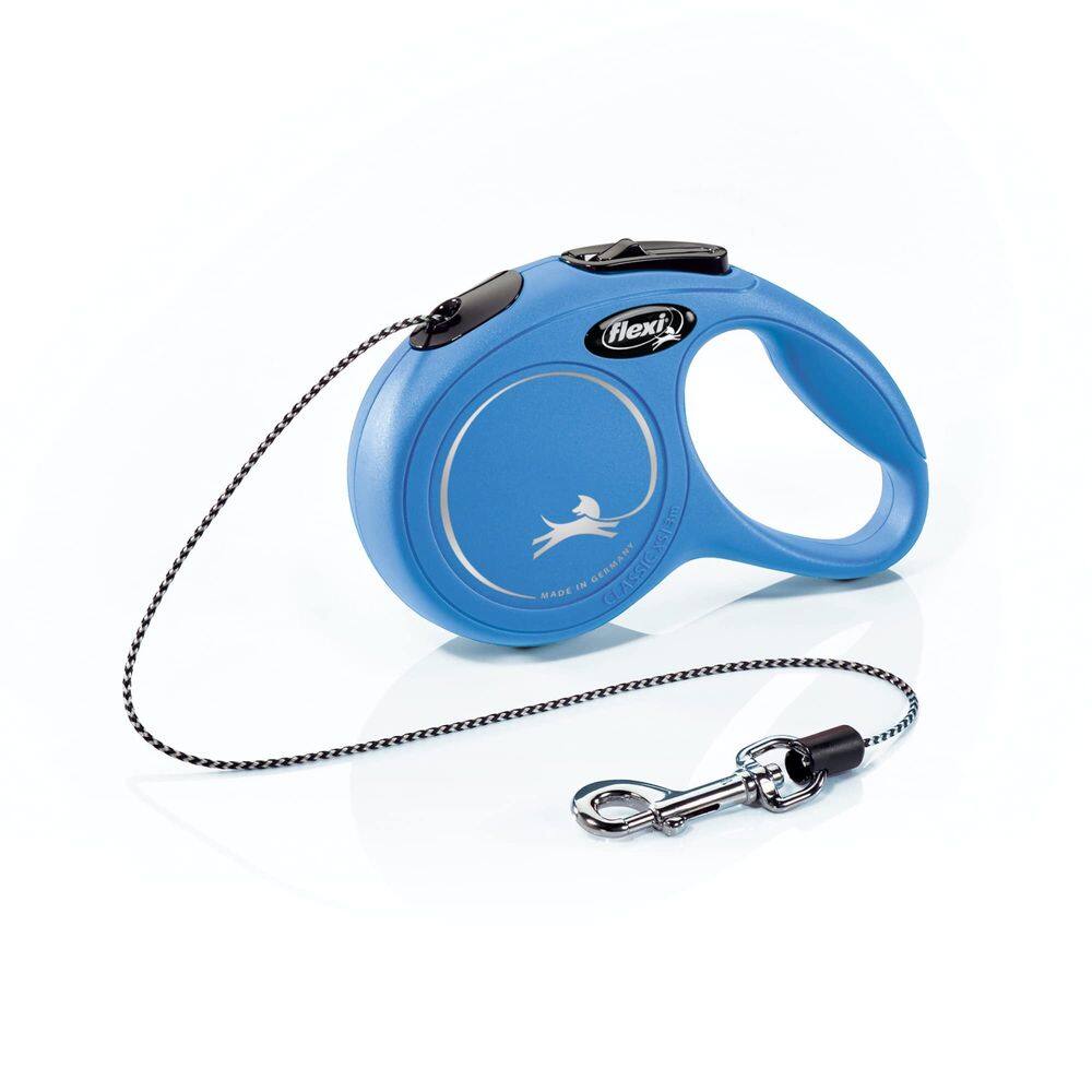 Coleira retrátil para cães FLEXI New Classic Extra Small Blue