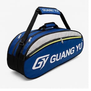 Raqueteira Bolsa Dupla Profissional Mochila Para 2 Raquetes Tenis Beach Tennis Badminton Com Bolso E Alca Removivel