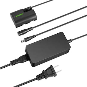 Nova versão fictícia de substituição de bateria para Canon LP-E6 com adaptador