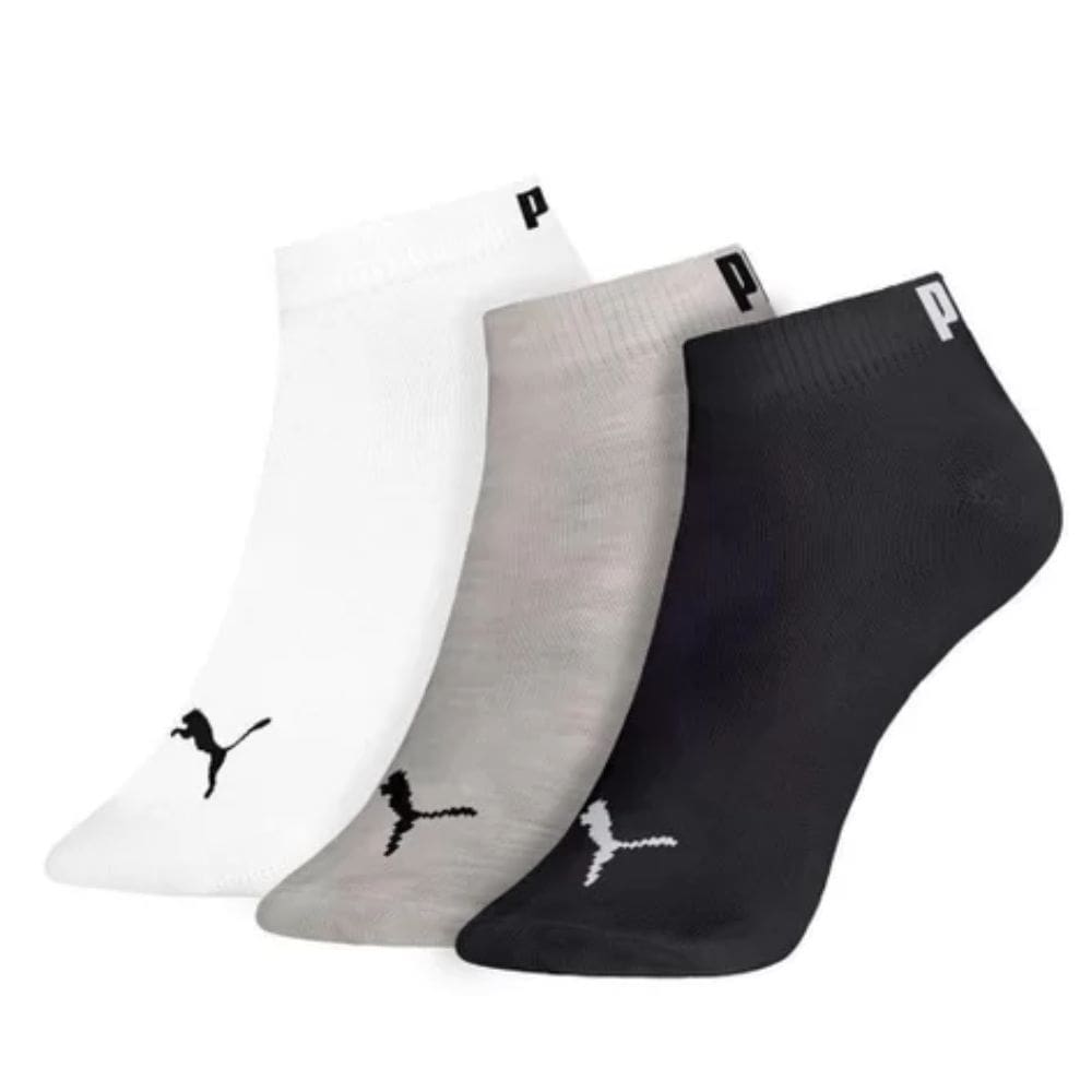 Kit Meia Sapatilha Puma Juvenil 29 à 34 Bc/Cz/Pt