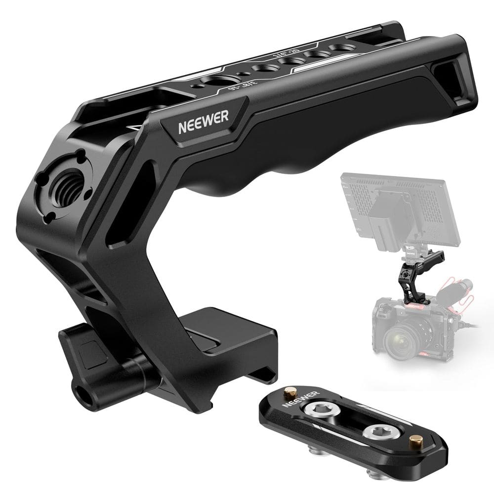 Top Handle e kit de trilhos OTAN Neewer CA008 para gaiola de plataforma pequena