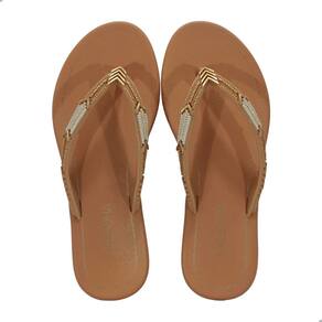 Chinelo Feminino Grendha Formosa Miçangas Bege