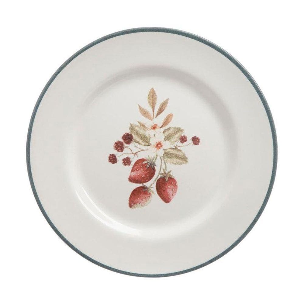 Prato de Sobremesa Home Style Fresa 21 cm