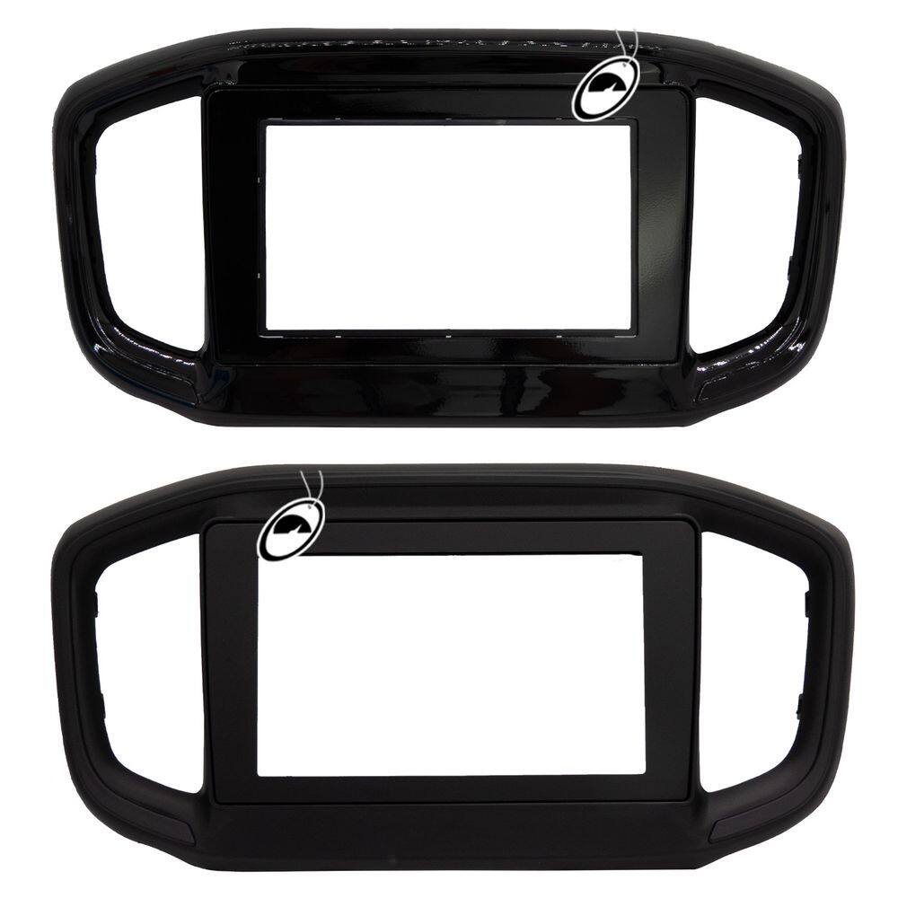 Moldura De Painel 2 Din Fiat Strada 2020 2021 Para Cd Dvd 2 Dins