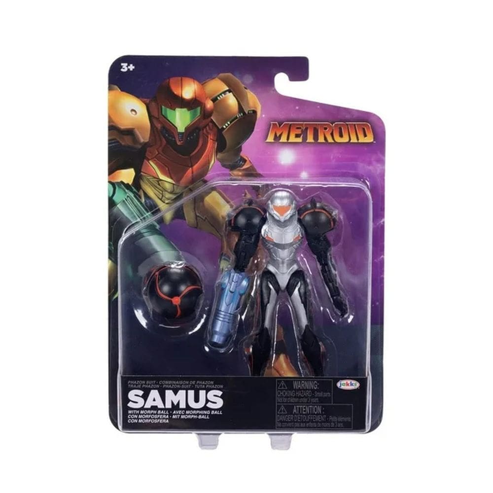 Boneco Samus Com Morph Ball Articulado Nintendo - Sunny 4650
