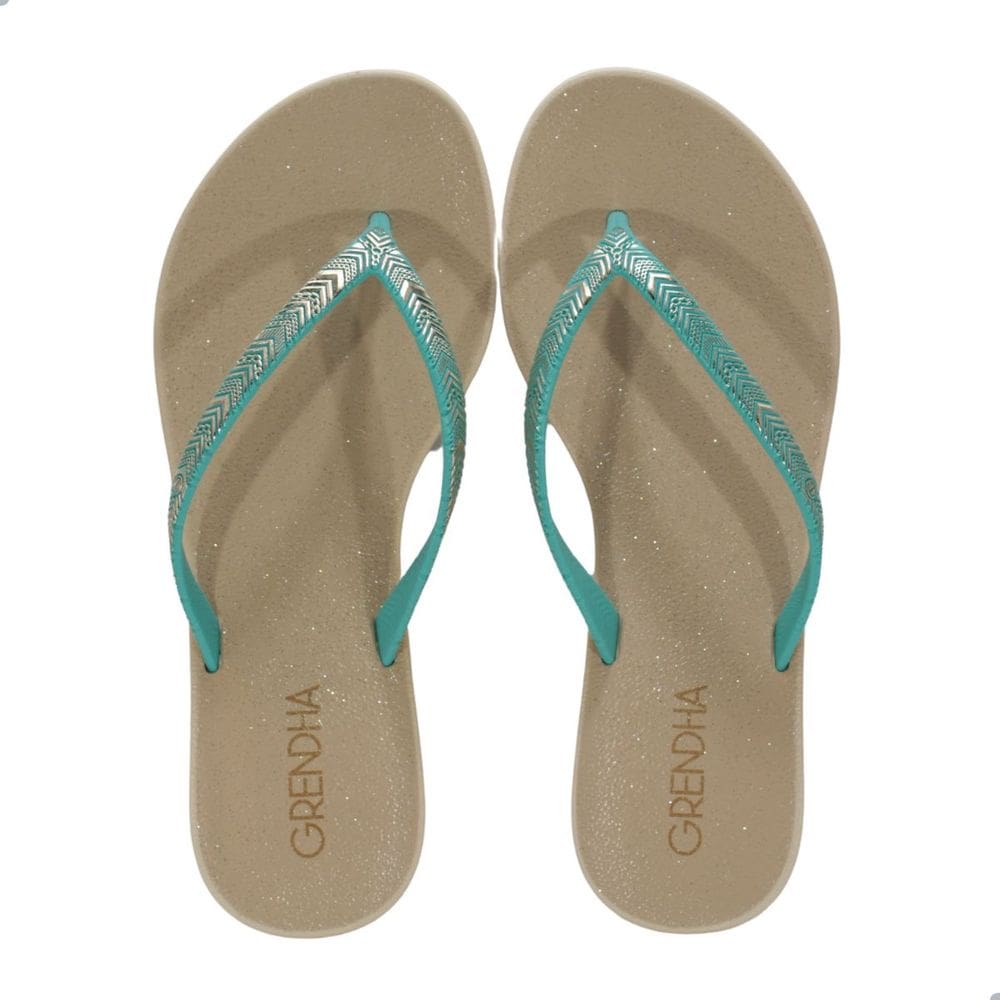 Tamanco Feminino Grendha Amor Em Flor Azul