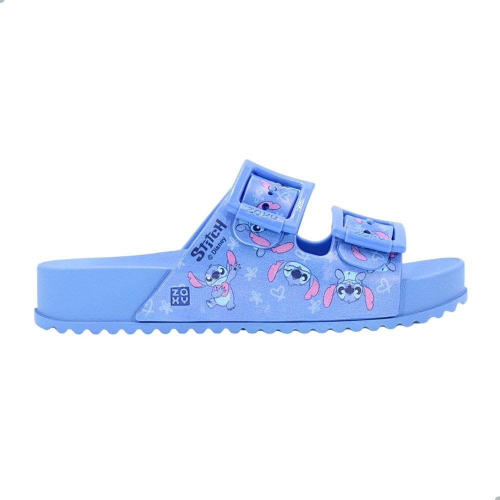 Tamanco Zaxy Disney Partner Stitch Azul Hortencia