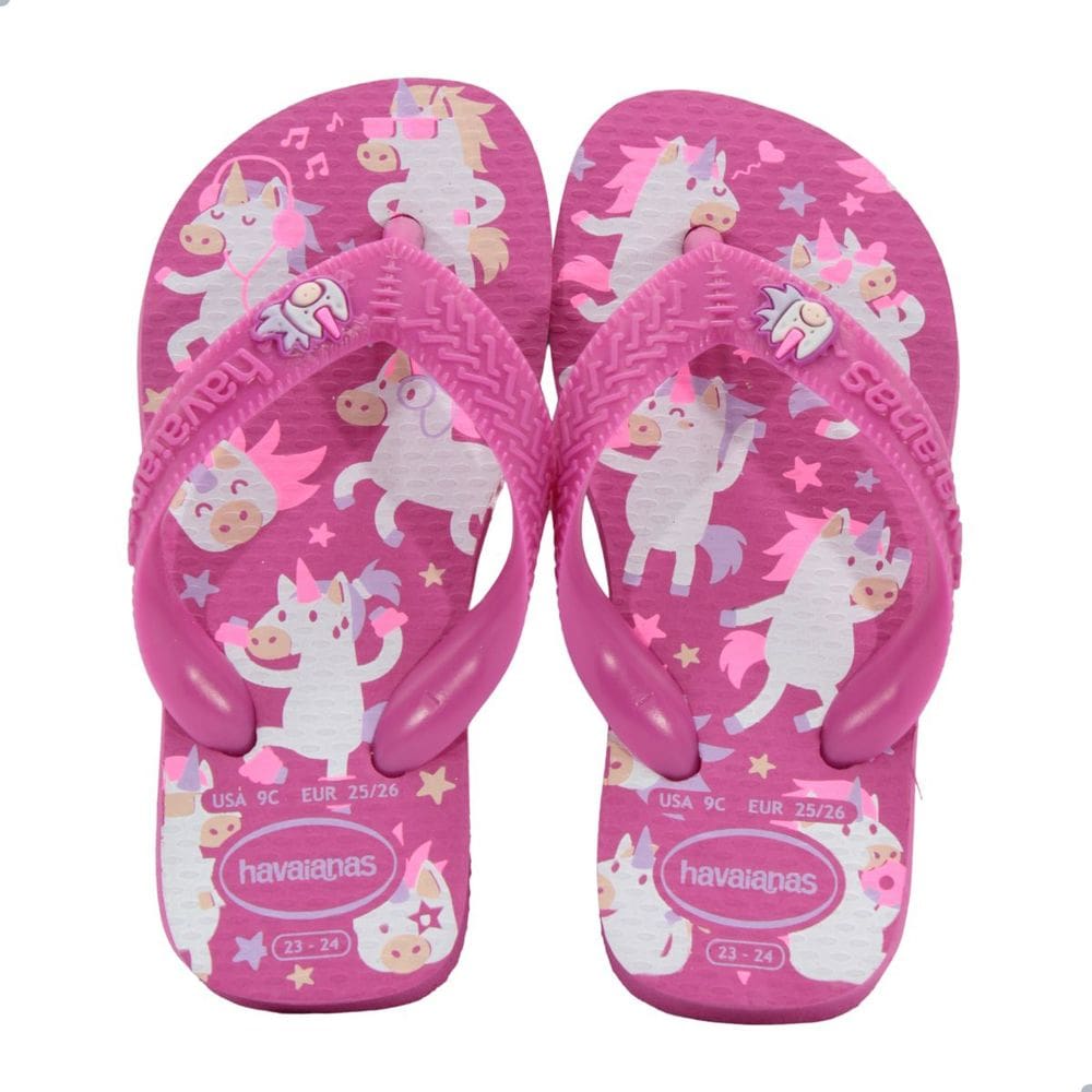 Chinelo Infantil Menina Havaianas Kids Fantasy Rosa Flux