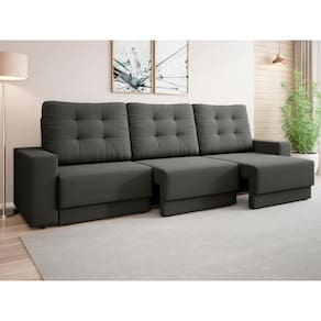 Sofá Boston Retrátil e Reclinável 2,30m Velosuede - NETSOFAS