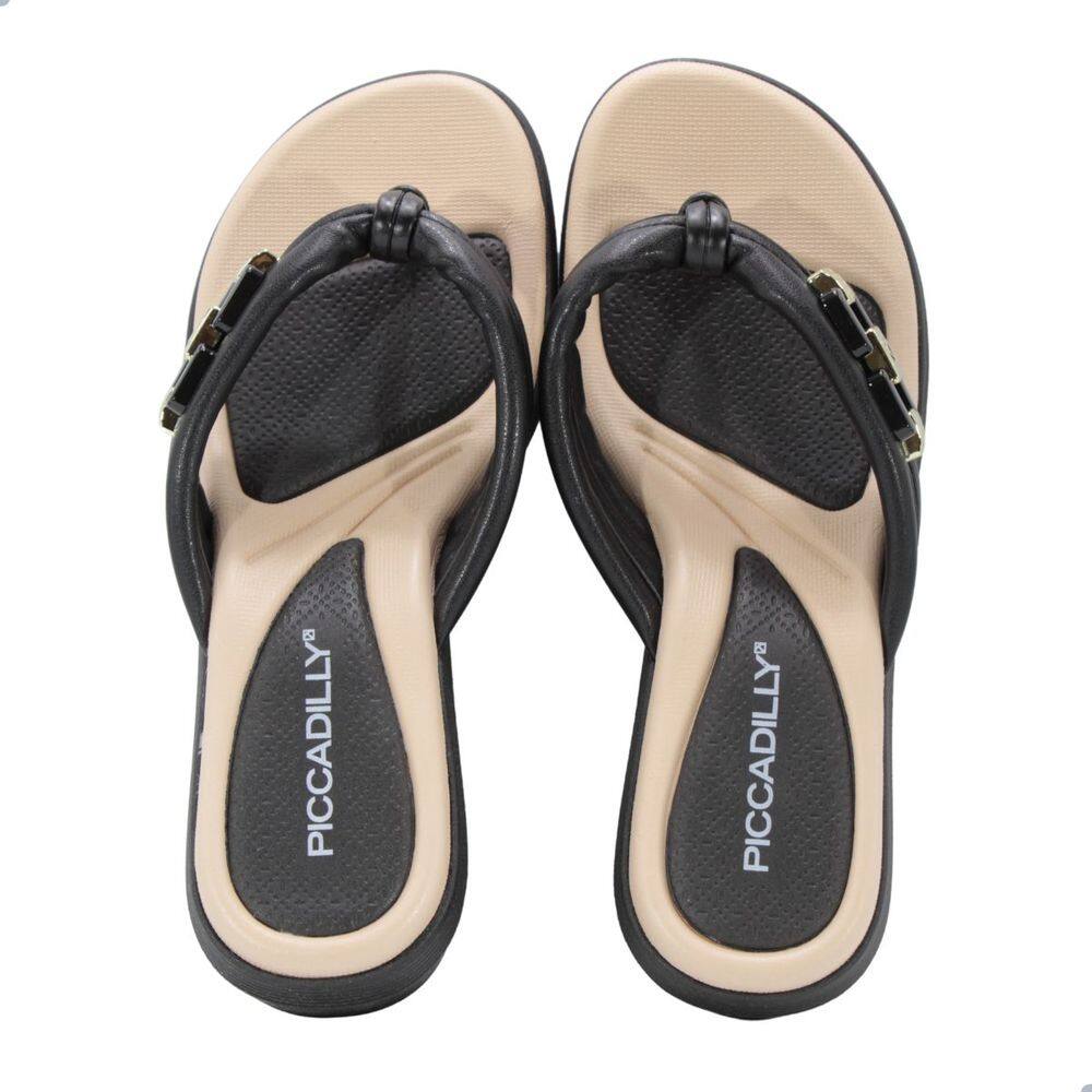 Tamanco Feminino Piccadilly Napa Stretch Soft Verniz Preto