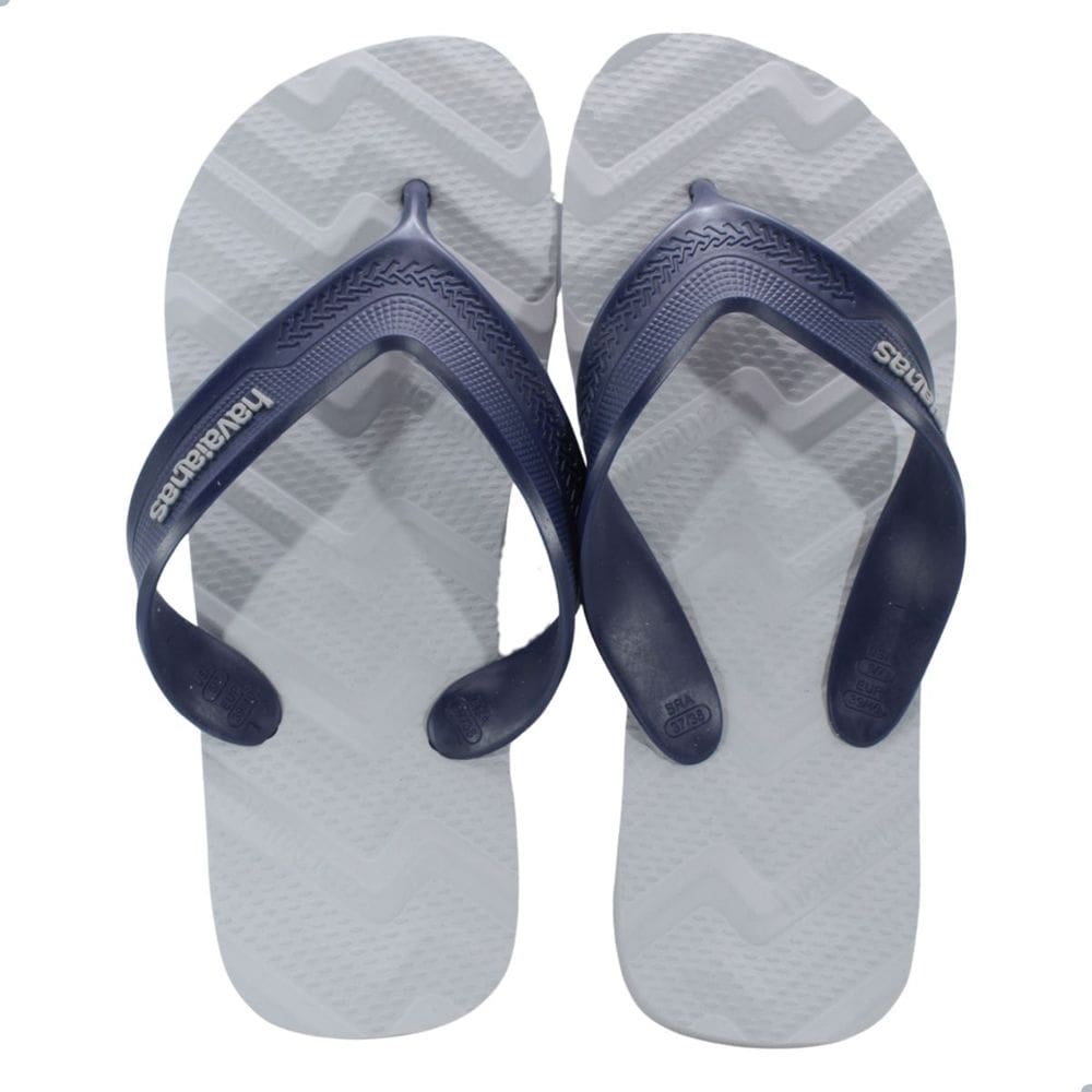 Chinelo Havaianas Track Waves Cinza/Gelo