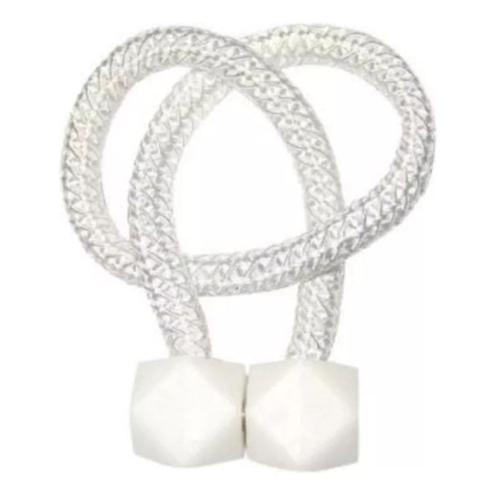 Kit 2 Prendedor De Cortina Magnético Multifuncional Branco