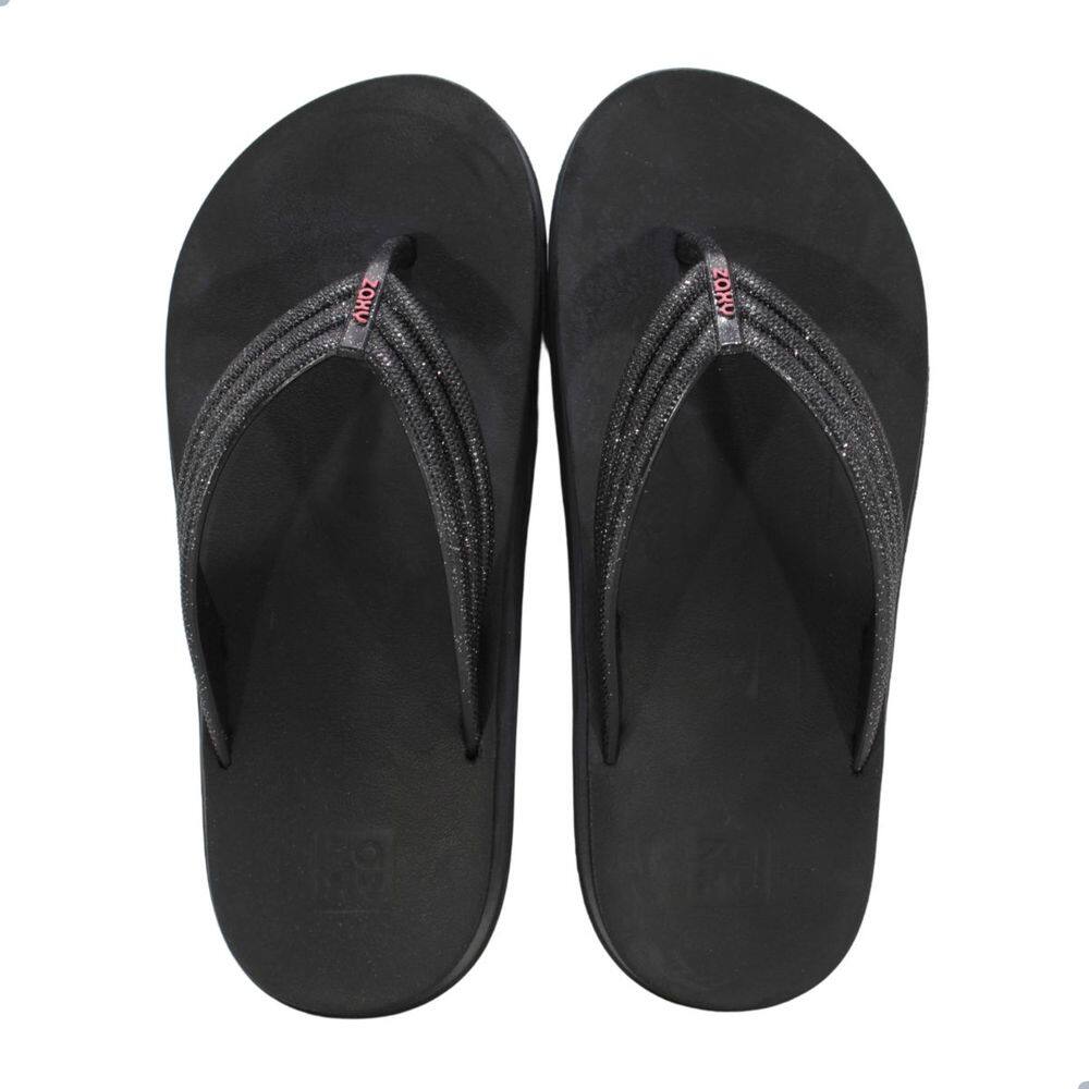 Tamanco Feminino Flatform de dedo Preta Zaxy Easy