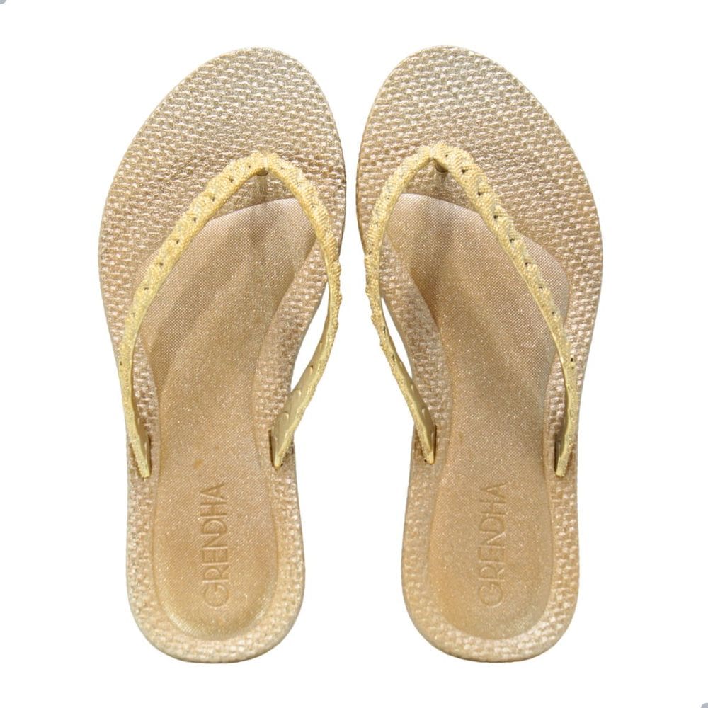 Chinelo Grendha Todo Dia Glam Dourado
