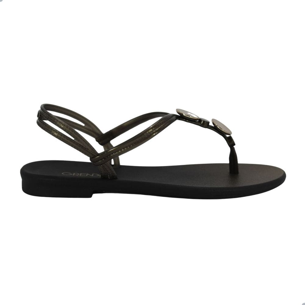 Sandália Rasteira Grendha Acordes Preto