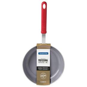 Frigideira Tramontina Profissional Em Aluminio Acabamento Externo Lixado Com Revestimento Interno Ceramico Cabo Aço Inox