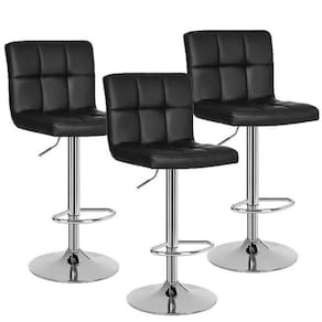 Kit 3 Banqueta Gomos Preto Estilo Moderno Conforto E Versatilidade Para Seu Ambiente